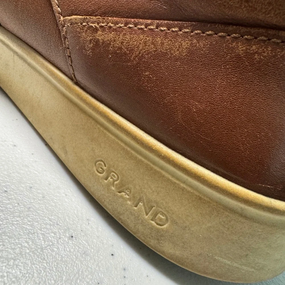Cole Haan Grand Crosscourt Brown Leather‎ Wingtip Mens 11.5 M Sneakers C35974